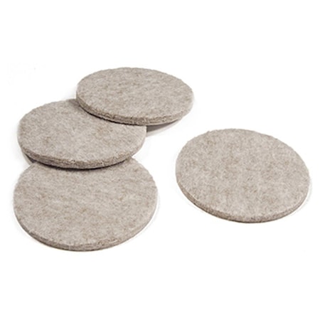 Convenience Concepts 2.25 in. TruGuard Round Pads, Tan, 4PK HI3254462